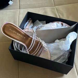 Kurt Geiger London pink mule